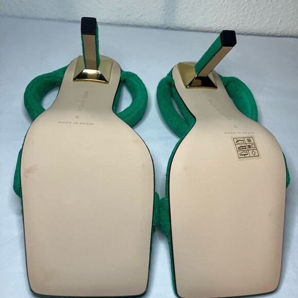 Good American Kelly Green Terry‎ Cloth Sandals Womens Size 8 pool shoes - Picture 4 of 7